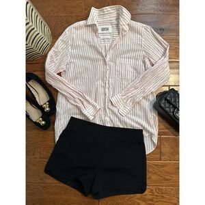 Grayson Frank & Eileen Red Stripe The Hero Button Shirt Size 2 Lightweight